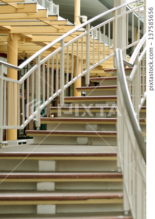 stairs in the office building 137585656