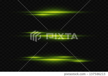 Glowing neon light lines creating dynamic speed beams 137586213