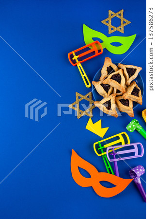 Jewish holiday Purim celebration concept 137586273