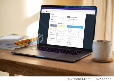 email communication concept on laptop screen 137586367