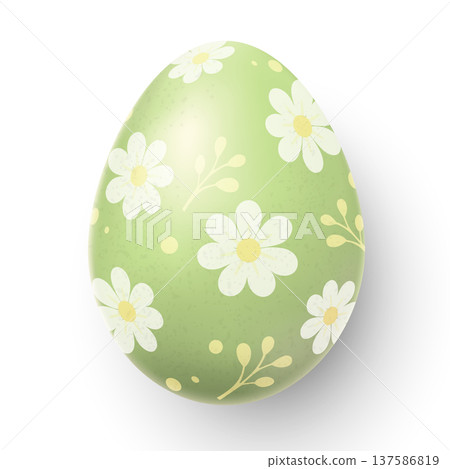 Easter egg realistic 137586819