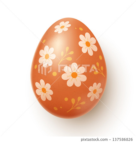 Easter egg realistic 137586826
