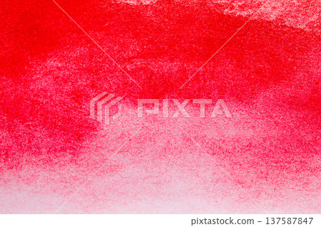 Red watercolor texture. Watercolor red background painting. Abstract watercolor hand painted background. 137587847