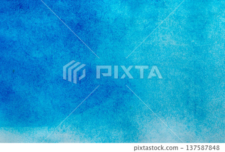 Blue watercolor background painting. Blue with watercolor. Watercolor Blue Background. 137587848