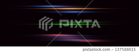 Colorful light streaks moving abstract digital background 137588015