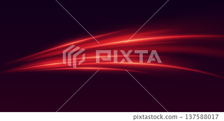 Red light trails creating abstract dynamic motion Red light trails creating abstract dynamic motion 137588017