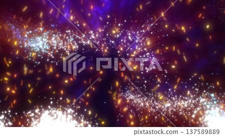 Abstract festive bright background of yellow fireworks fireworks salutes and fiery sparks Abstract festive bright background of yellow fireworks fireworks salutes and fiery sparks 137589889