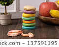 Colorful cookies 137591195