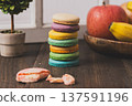 Colorful cookies 137591196