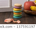Colorful cookies 137591197