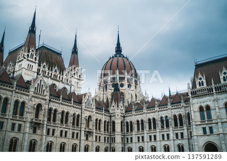 The Old budapest Parliament Building  137591289