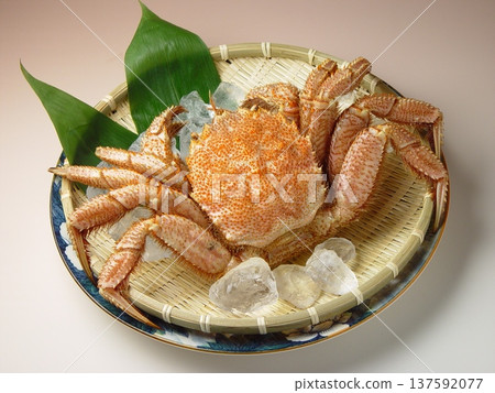 Boiled hairy crab shell Boiled hairy crab shell 137592077