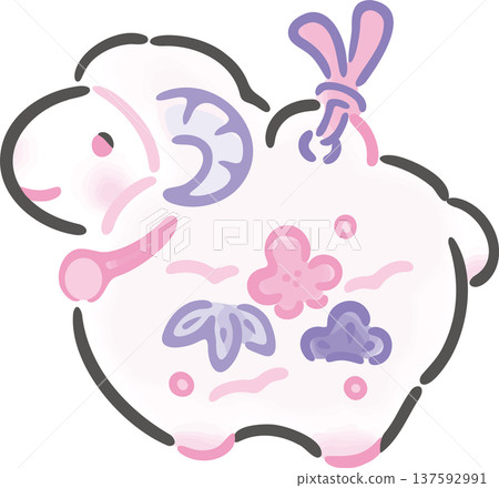 2027羊年新年黏土鈴鐺水彩手繪插畫日式幸運符,松樹、竹子、梅花,新年賀卡素材 2027羊年新年黏土鈴鐺水彩手繪插畫日式幸運符,松樹、竹子、梅花,新年賀卡素材 137592991