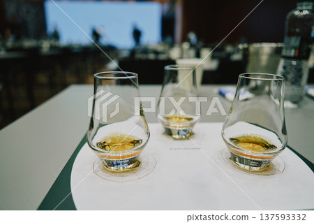 Whiskey tasting event in a modern setting 137593332
