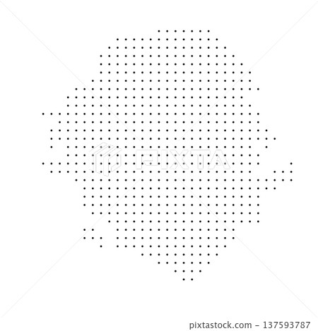 Sierra Leone country dotted map. Black spot pixel illustration isolated on white background. Vector circle mosaic. Sierra Leone country dotted map. Black spot pixel illustration isolated on white background. Vector circle mosaic. 137593787