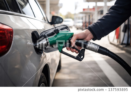 Refueling at gas stations: Energy costs and rising prices 137593895