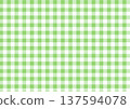 綠色方格圖案背景無縫織物紋理 137594078
