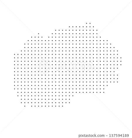 North Macedonia country dotted map. Black spot pixel illustration isolated on white background. Vector circle mosaic. North Macedonia country dotted map. Black spot pixel illustration isolated on white background. Vector circle mosaic. 137594189
