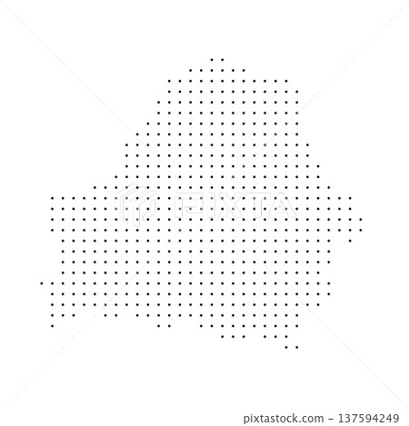 Belarus country dotted map. Black spot pixel illustration isolated on white background. Vector circle mosaic. Belarus country dotted map. Black spot pixel illustration isolated on white background. Vector circle mosaic. 137594249