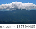 Izu Peninsula: View of Mount Amagi shrouded in clouds from the summit of Mount Daruma on the Izu Mountain Ridge Trail 137594485