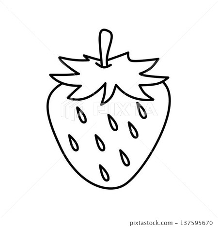strawberry coloring page fruit outline strawberry coloring page fruit outline 137595670