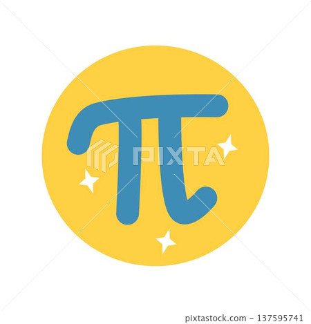 Pi Day Illustration Pi Day Illustration 137595741