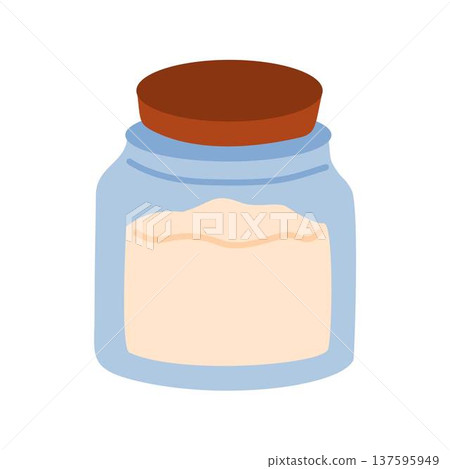 Baking Soda Glass Jar Baking Soda Glass Jar 137595949
