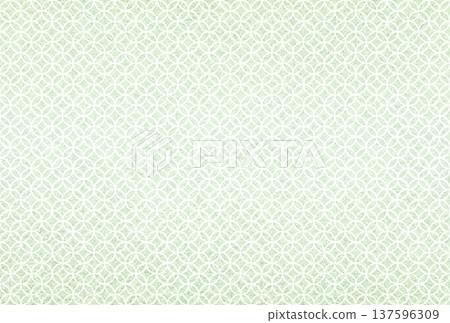 Background image 3: A delicate, sparkling, pale matcha green pattern overlaid with a white cloisonne pattern 137596309