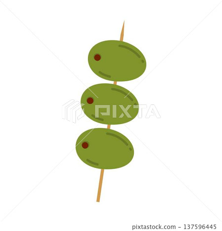 Olives on a Skewer, appetizer 137596445