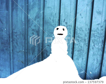 雪人，可愛，寒冷，雪人，自然，雪人，白色，留白 137597379