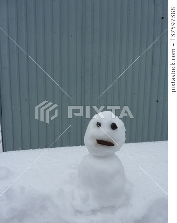 雪人，可愛，寒冷，雪人，自然，雪人，白色，留白 137597388