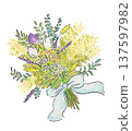 Spring bouquet illustration 137597982