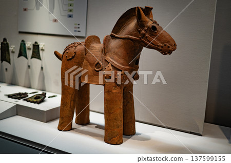馬埴輪 埴輪陶土雕像 日本古代歷史時期模型馬 馬埴輪 埴輪陶土雕像 日本古代歷史時期模型馬 137599155