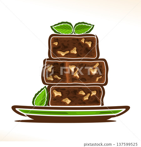 Vector logo for Brownie Vector logo for Brownie 137599525