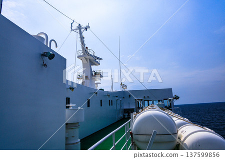 [新潟縣佐渡] 從船上看到的荻港 137599856