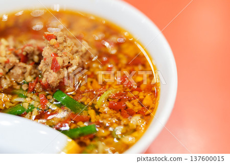 Delicious and spicy Taiwanese ramen Delicious and spicy Taiwanese ramen 137600015