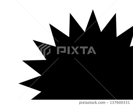 鋸齒狀框架 | 黑色濃縮輪廓 鋸齒狀框架 | 黑色濃縮輪廓 137600331