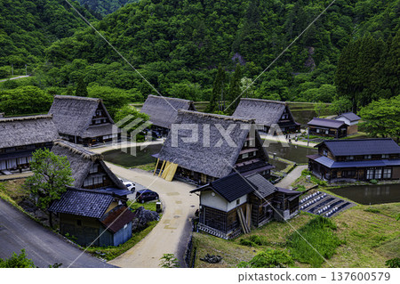 五箇山菅沼村風光 五箇山菅沼村風光 137600579
