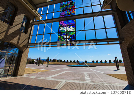 An event hall with a view of the Hakusan mountain range in the distance An event hall with a view of the Hakusan mountain range in the distance 137600718