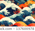 Japanese landscape Japanese style illustration 137600978