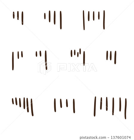 Simple shock icon set (monochrome) 137601074
