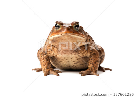 Toad Isolated on White Background Toad Isolated on White Background 137601286