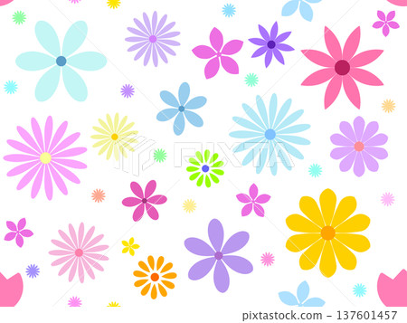 Flower seamless pattern A-1 Flower seamless pattern A-1 137601457