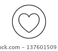 Simple Favorite, Like, Heart Icon 137601509