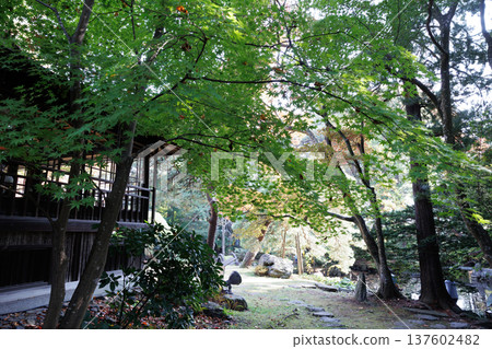 大氣的老日本房子景觀材料 大氣的老日本房子景觀材料 137602482