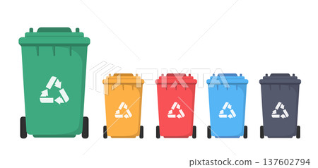 Recycle Bins Set 137602794