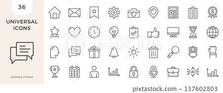 Universal Line Icons Universal Line Icons 137602803