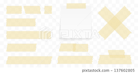 Adhesive Tape Pieces Set Adhesive Tape Pieces Set 137602805