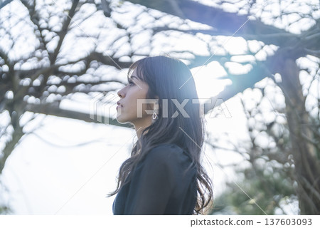 A woman in nature A woman in nature 137603093