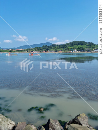 This is an island village with a view of the sea. This is an island village with a view of the sea. 137603144